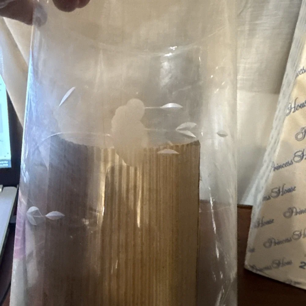 princess house 2 piece crystal vase new in box